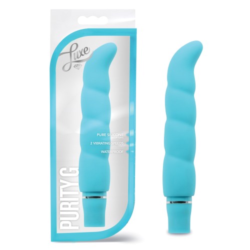 Vibrador de Silicona Blush Luxe Purity G Seguro para el Cuerpo