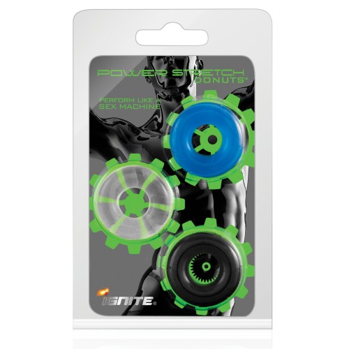 Ignite Power Stretch Donuts Cockrings Pack of 3