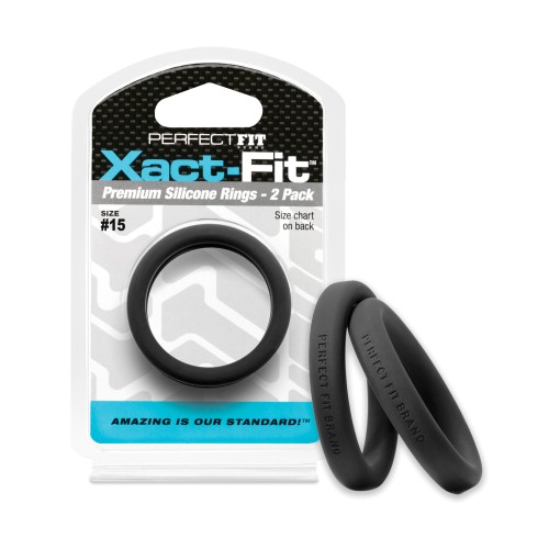 Perfect Fit Xact Fit #15 - Negro Pack de 2