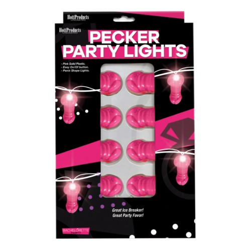 Luces de Fiesta Rosa con Forma de Pene para Diversión