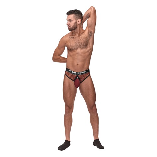 Cock Pit Fishnet Cock Ring Thong