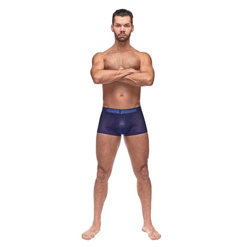 Diamond Mesh Mini Short Blue XL