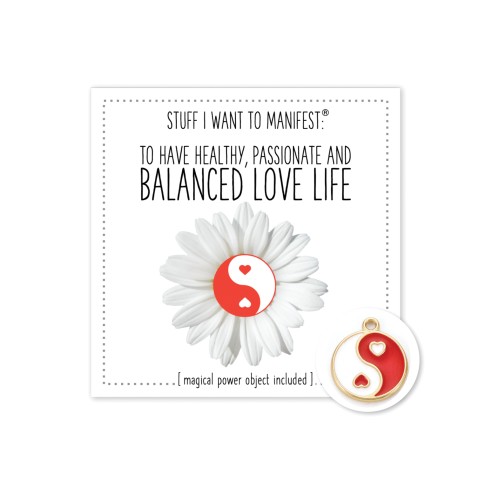 Warm Human Healthy Balanced Love Life Card & Charm