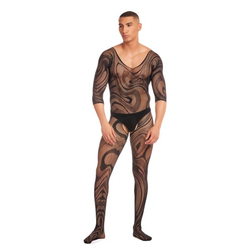 Rainbow Party Supernova Body Stocking Set Black S/M