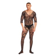 Rainbow Party Supernova Body Stocking Set Black S/M
