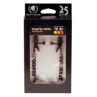Pinzas para Pezones Spartacus Blackline - Ajustables con Cadena