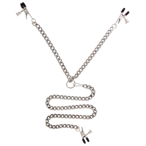 Spartacus Y-Style Broad Tip Nipple Clamps & Clit Clamp