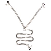 Spartacus Y-Style Broad Tip Nipple Clamps & Clit Clamp