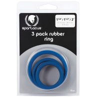 Spartacus Rubber Cock Ring Set