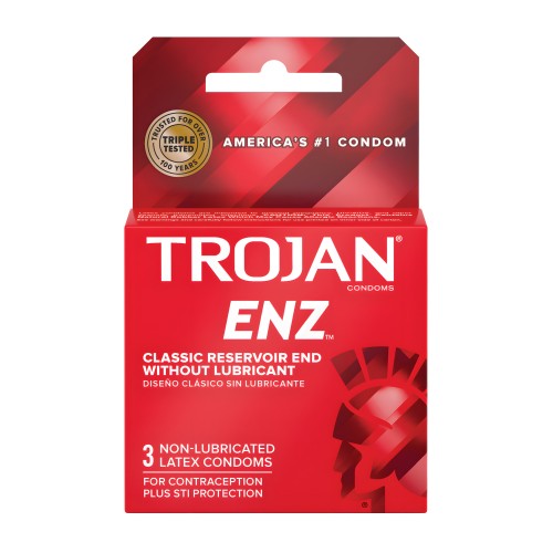 Trojan Enz Non-Lubricated - Box of 3