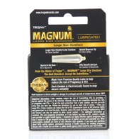 Condones Magnum Trojan - Caja de 3 | Condones Grandes