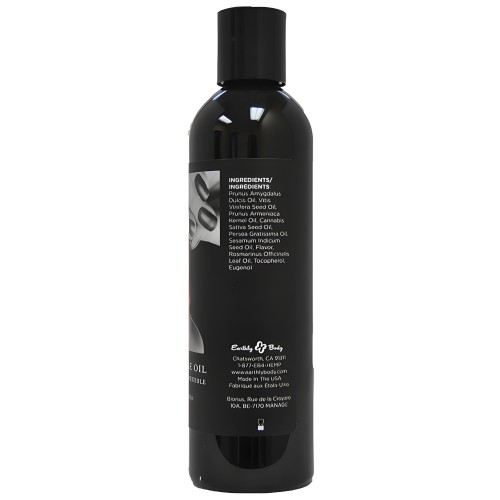 Earthly Body Edible Massage Oil - 8 oz Cherry