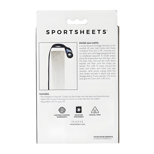 Esposas de Puerta Sportsheets - Negro