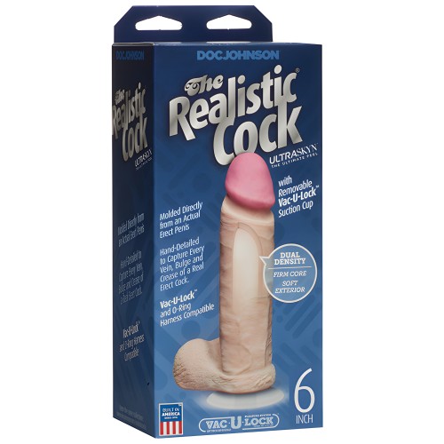 Pene Realista 6" ULTRASKYN - Blanco