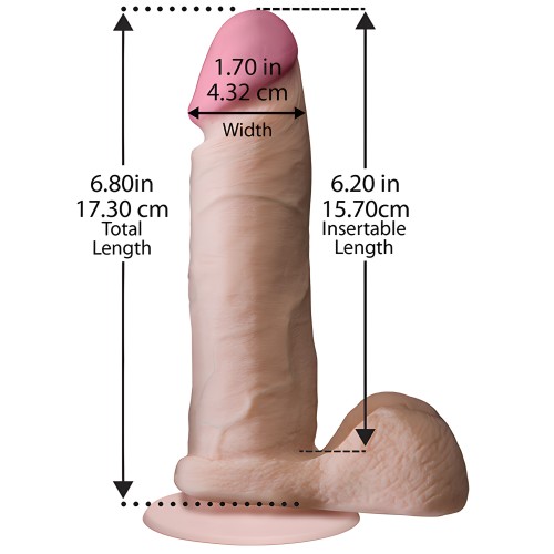 Realistic 6" ULTRASKYN Cock - White