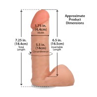 Pene Realista 6" ULTRASKYN - Blanco