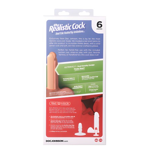 Pene Realista 6" ULTRASKYN - Blanco