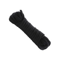 Cuerda de Algodón para Bondage Estilo Japonés - Negra
