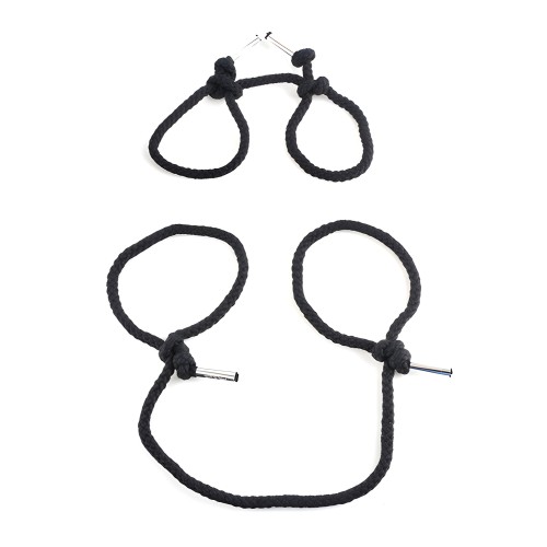 Set de Bondage con Cuerda de Seda de la Serie Fetish Fantasy