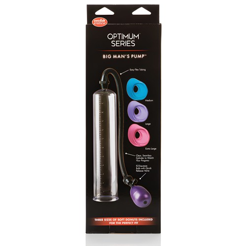 Bomba Big Man de 12" con 3 Mangas de Talla - Transparente