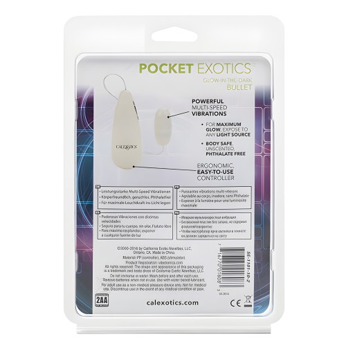 Bullet Brillante en la Oscuridad Pocket Exotics