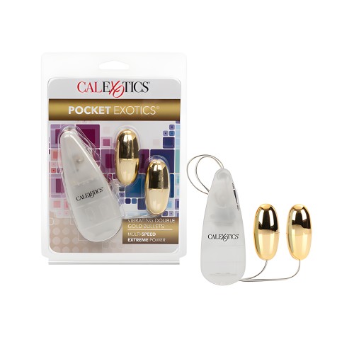 Balas Dobles Doradas Pocket Exotics - Placer Lujoso