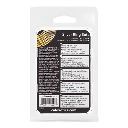 Juego de Anillos Plateados