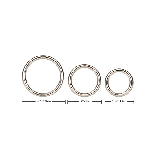 Juego de Anillos Plateados