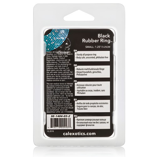 Black Rubber Ring - Small