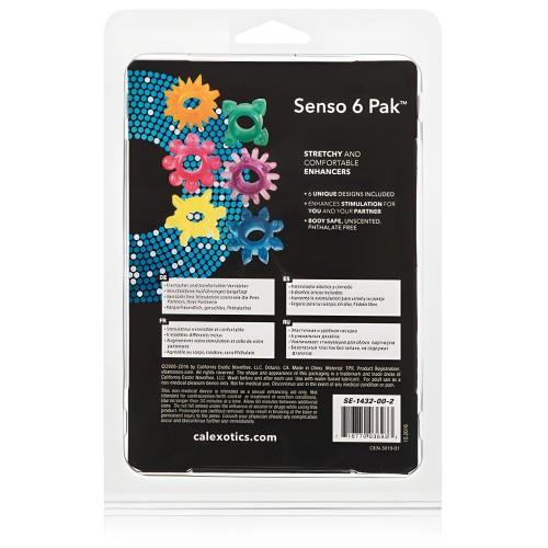 Paquete de 6 Anillos Senso - Colores Variados
