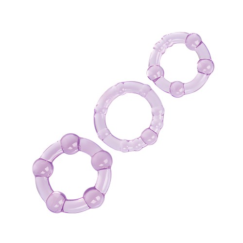 Silicone Island Rings - Purple