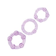 Silicone Island Rings - Purple