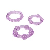 Silicone Island Rings - Purple
