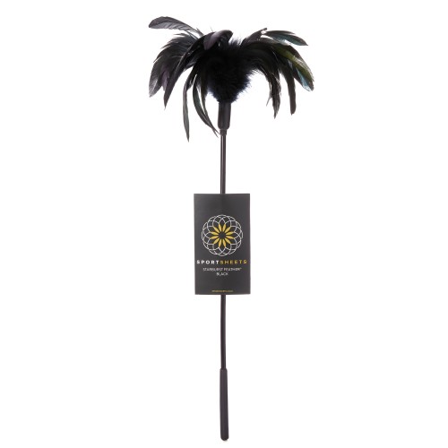 Sportsheets Body Tickler Starburst Feather - Black