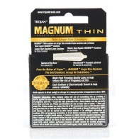 Condones Trojan Magnum Thin - Caja de 3