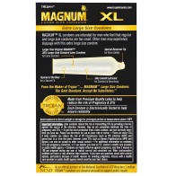Condones Trojan Magnum XL Lubricados - Caja de 12