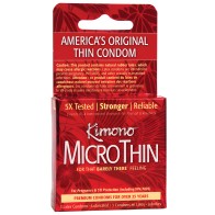 Kimono Micro Thin Condoms - Box of 3 - Ultra-Thin