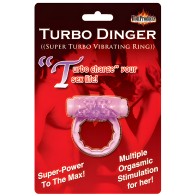 Humm Dinger Turbo Vibrating Cockring - Púrpura