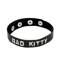 Collar de Cuero BAD KITTY - Negro
