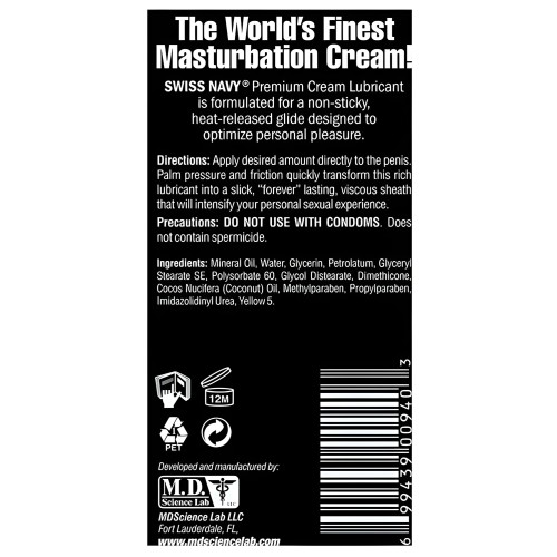 Crema de Masturbación Swiss Navy - 5 oz