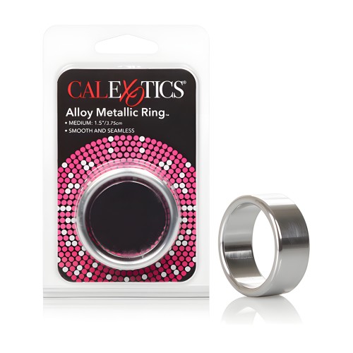 Alloy Metallic Ring - Medium Silver
