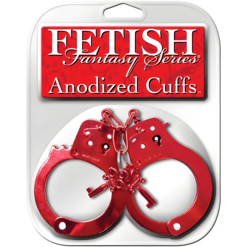 Fetish Fantasy Series Anodized Cuffs - Red