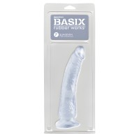 Basix Rubber Works 7" Slim Dong - Clear