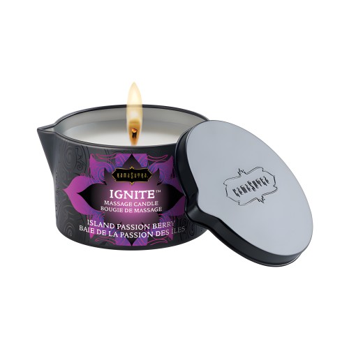 Kama Sutra Ignite Vela de Masaje - Pasión de Isla Berry