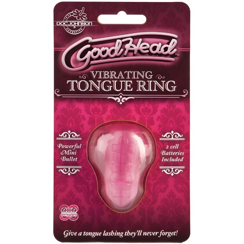 Anillo Vibrante para Lengua GoodHead - Rosa