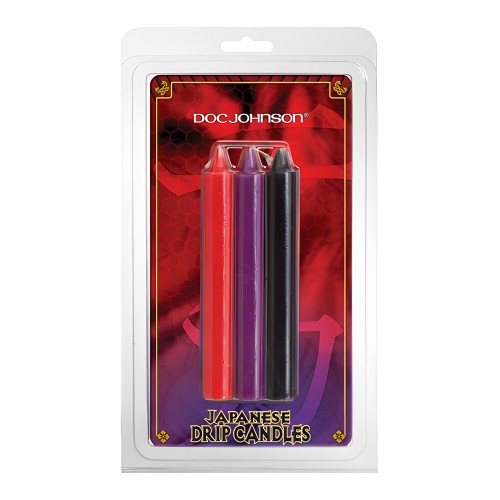 Japanese Drip Candles - Pack of 3