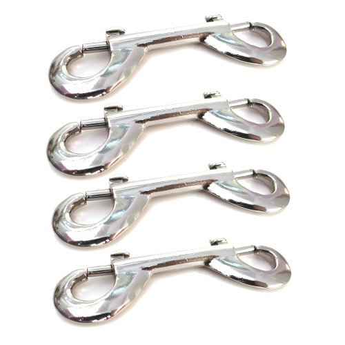 KinkLab Nickel Plated Snap Hooks - Pack of 4