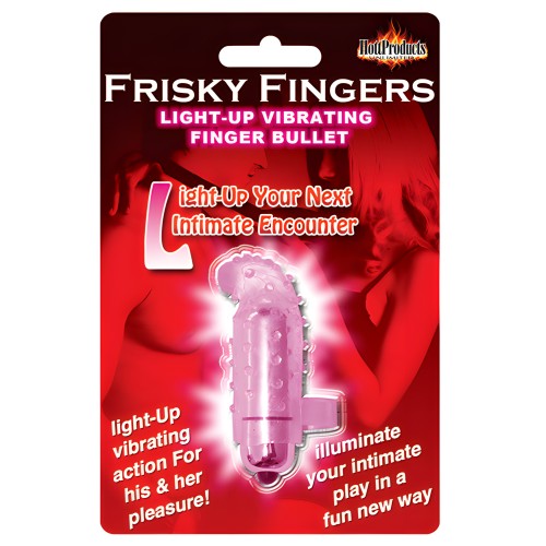 Frisky Finger Light Up Vibrator - Magenta