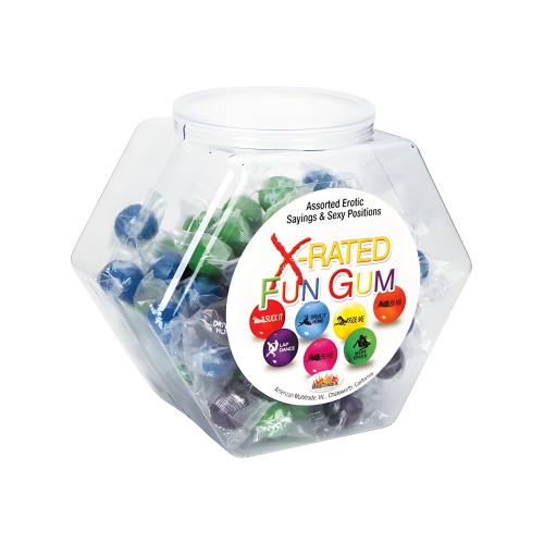 X-Rated Fun Gum Fishbowl - Asst. Bowl of 90