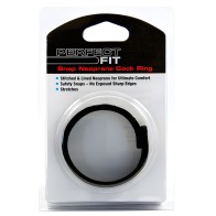 Anillo de Pene Snap de Neopreno Perfect Fit - Negro